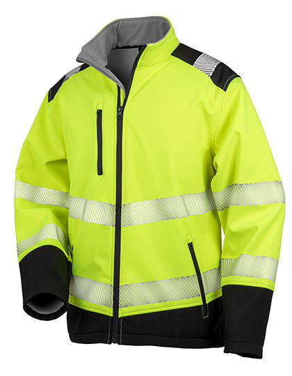 Result Safe Guard® - Printable Ripstop Safety Softshell Jacket Result Safe Guard® - Printable Ripstop Safety Softshell Jacket